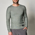Warm Up Tee-Grey Sage
