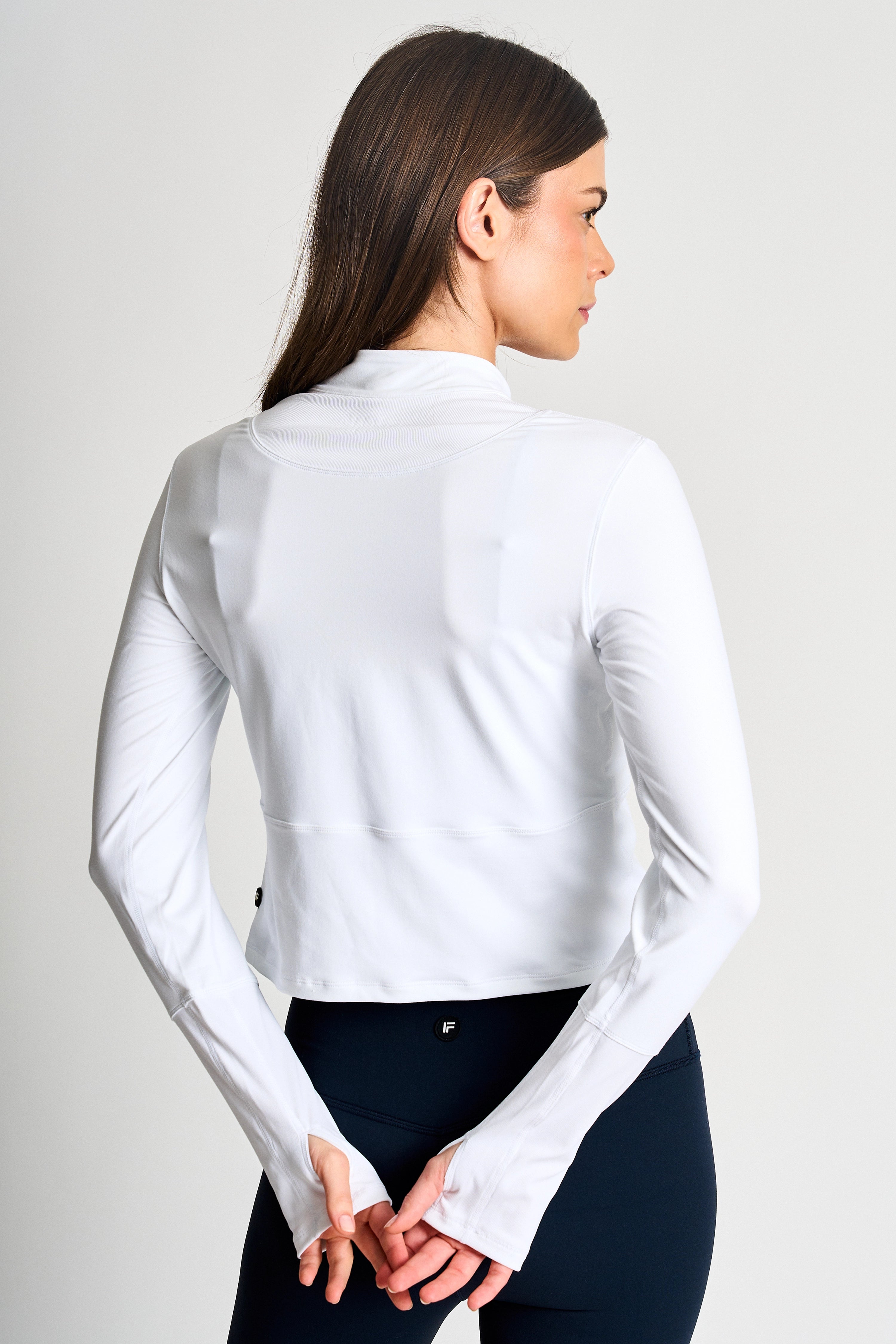 Naked Feel Quarter Zip -White